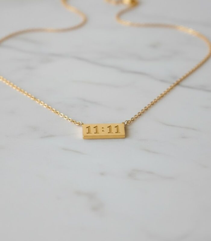 11:11 Bar Pendant Necklace – Minimal, Elegant & Meaningful Jewellery